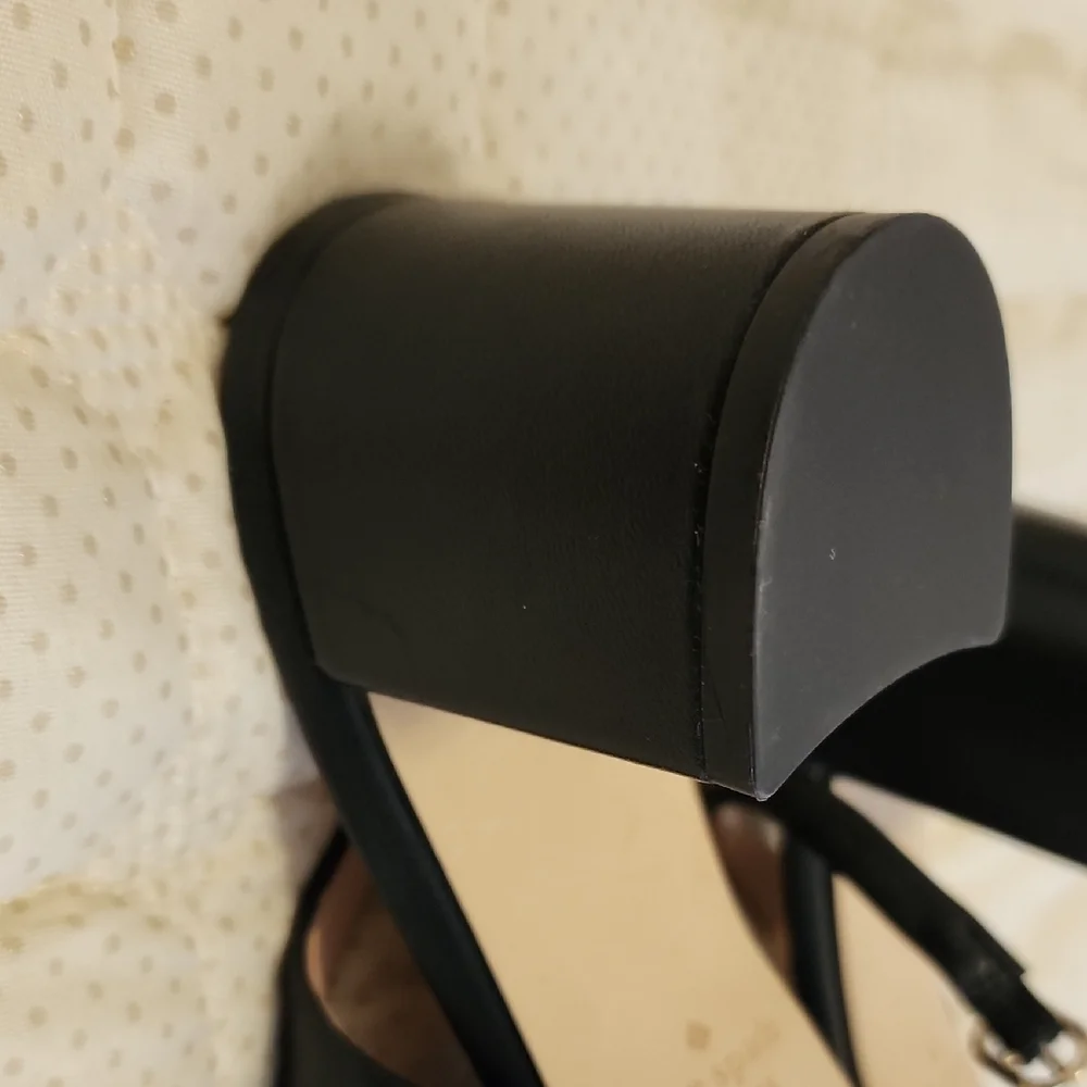 Kate Spade Black Slingback Heels with Bow